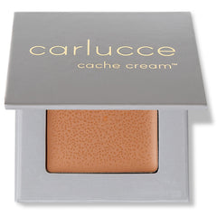 Carlucce Cache Cream three-in-one palette in compact case showing versatility for even coverage.