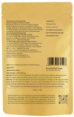 Carmel Organics Shikakai Powder texture reveals a fine earthy powder ready for mixing.