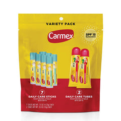 Carmex Daily Care SPF15 Strawberry Stick; on-the-go lip protection.