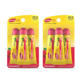 Carmex Daily Care SPF15 strawberry lip balm tube front shows SPF protection.