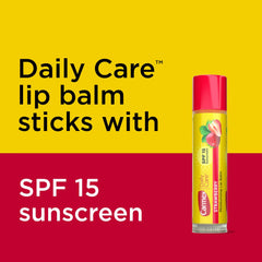Carmex Daily Care SPF15 contents-3-sticks features the trio of flavors for daily lip care.