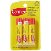 Carmex Original Lip Balm 15oz stick delivers long-lasting hydration.