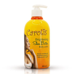 CAROTÏS Skin Brightening Body Lotion bottle showing 500 ml for everyday use.