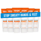 Carpe hand lotion tube ready for daily hand care and sweat control.