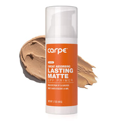 Carpe Primer Face bottle pump image delivering matte finish and SPF 30 protection