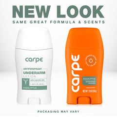 Carpe Sweat Absorbing Lotion on hands for non-greasy dryness and comfort