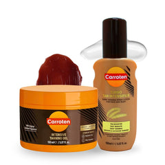 Carroten Turbo Tan Intensifier bottle for quick, even pre-tan prep.