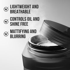 CARSLAN 1.0 poreless finish ultra-fine powder blends smoothly for a poreless look