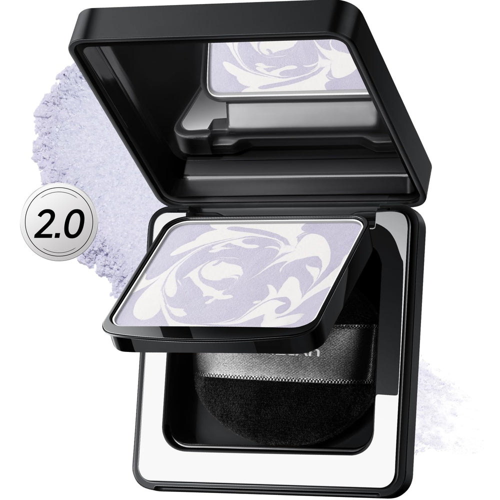 CARSLAN 2.0 Black Magnet Soft Focus Powder compact delivers a translucent, shine-free finish