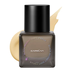 CARSLAN Black Magnet Foundation bottle showcases a long-lasting matte finish.