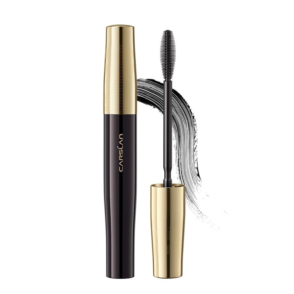 CARSLAN Light-Lengthening Mascara slim tapered brush closeup for precise, clump-free coating