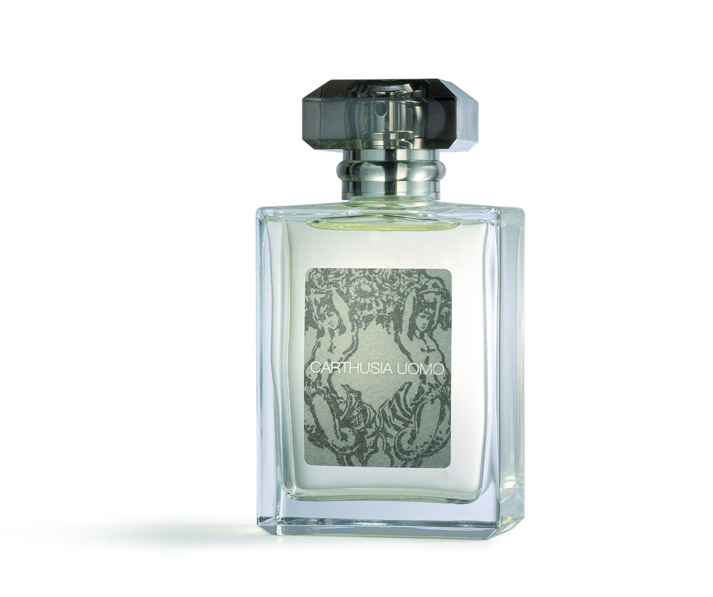 Carthusia Uomo eau de parfum bottle, refined scent for daily wear and confident moments.