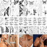 Casciybo realistic rose hummingbird tattoo for elegant arm or collarbone accents