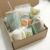 Castateo Get Well Soon Gift Box with sage green design, ideal for comforting celebrations.