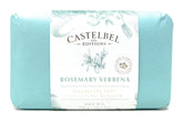 Castelbel Rosemary Verbena soap bar, close-up view, luxurious lather and uplifting fragrance.