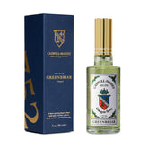 Caswell-Massey Greenbriar bottle with gold cap for a refined daily fragrance.