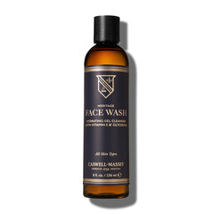 Caswell-Massey Heritage Face Wash Gel bottle ready for daily use