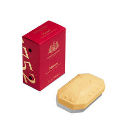 Caswell-Massey Marem bar soap wrapped as a gift, ready for special occasions