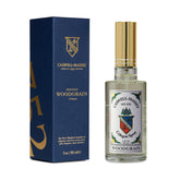 Caswell-Massey Woodgrain Sandalwood bottle front for daily wear