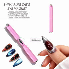 cat-eye-magnet-set reinforced core ensures consistent cat eye effects across nails.
