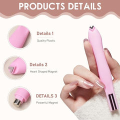3-in-1 Cat Eye Nail Magnet closeup shows strong magnetic action for consistent effects.