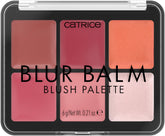 Catrice Blur Balm Palette open compact with buildable blush shades for a soft flush