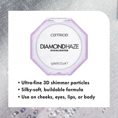 Catrice Diamond Haze Highlighter eyelids adds subtle to bold shine
