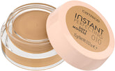 Catrice Instant Perfecting Mousse bottle and pour demonstrates even tone and easy application