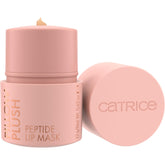 Catrice Pillow Plush Peptide Lip Mask in twist-up packaging for portable hydration.