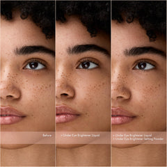 Catrice Under Eye Brightener Liquid on under-eye area for natural glow.