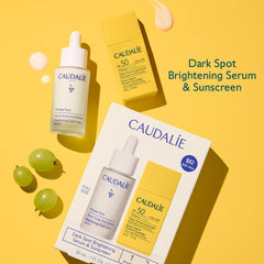 Caudalie Vinosun sunscreen travel-size bottle on the skin for daily protection