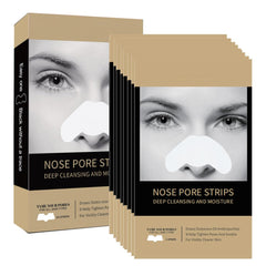 Caunmy nose strip in use for deep cleansing and oil removal.
