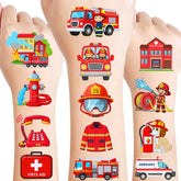 CAVALATAT firetruck tattoos set ready for party bags and kids fun