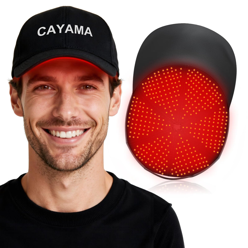 CAYAMA Red Light Hair Growth Cap for the frontal hairline supports consistent thinning-area sessions