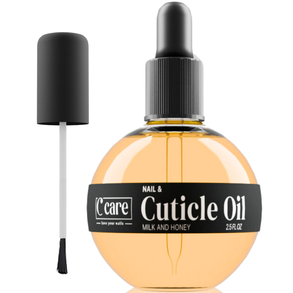 C CARE Milk & Honey Cuticle Oil bottle for nails provides deep hydration.