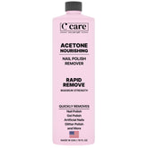 C CARE Nourishing Acetone Nail Polish Remover bottle shown for easy at-home polish removal