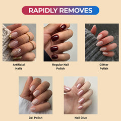 C CARE acetone enables rapid gel polish removal.