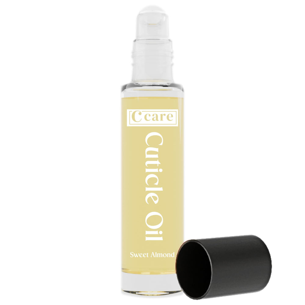 C CARE Sweet Almond Roll-On Cuticle Oil bottle close-up for easy daily application