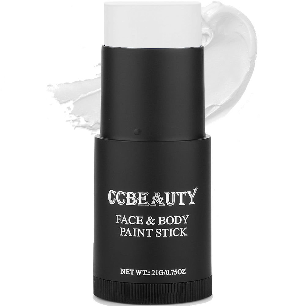 CCbeauty clown white face paint stick packaging shows premium formula for long-wear makeup