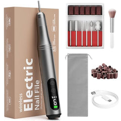 Ccigedy electric nail drill kit with cordless design for precise home manicures