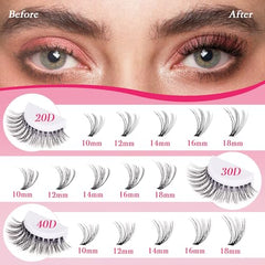 CCODDY lash clusters 40D for fuller lash fans at home