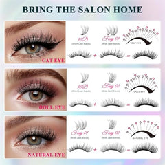 CCODDY bottom lashes and D curl clusters provide versatile eye shapes