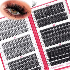 CCODDY lash clusters kit 600pcs for versatile DIY extensions