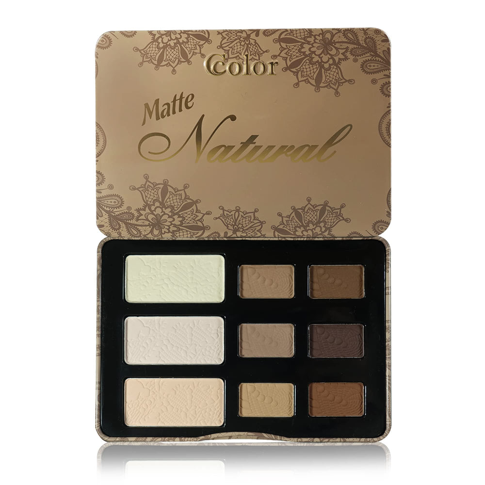 Ccolor Matte Natural palette swatches show rich pigment for versatile day-to-night looks.