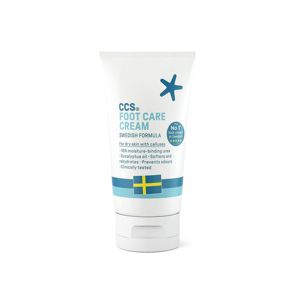 CCS Foot Care Cream 60ml tube front view showing compact packaging and clean branding.