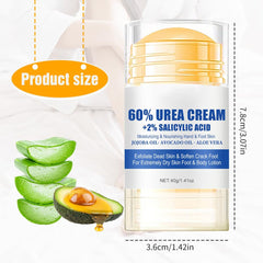 Cecurpo anti cracking foot cream texture close up showing rich moisturization