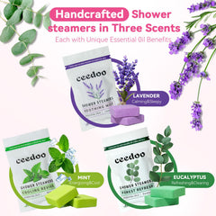 Ceedoo Eucalyptus shower steamer for a refreshing morning routine.