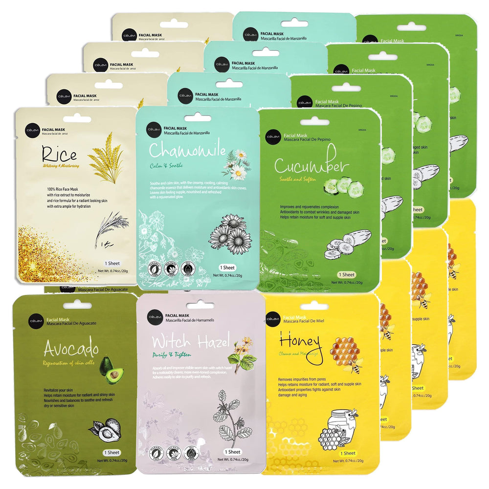 Celavi Essence Face Mask B Set nourishes and hydrates for refreshed skin