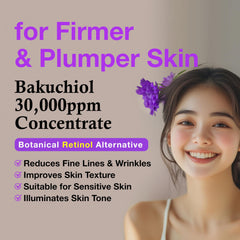 Close-up of CELDYQUE Bakuchiol serum texture for smooth application