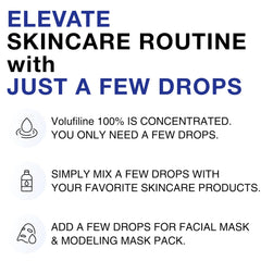 Hands applying CELDYQUE Volufiline serum demonstrates easy routine integration